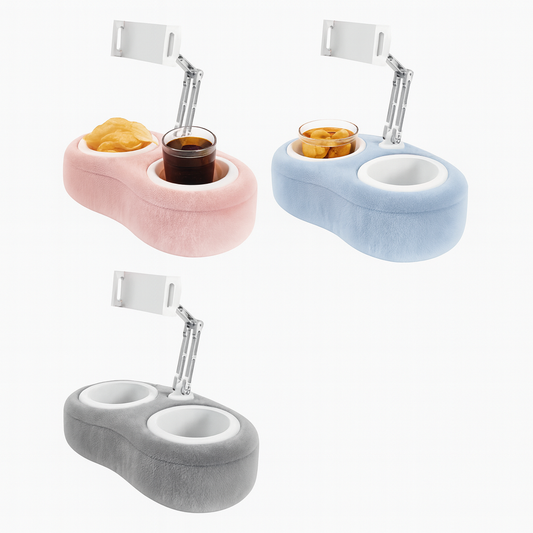 Pillow Phone/Tablet Snack Bowl Stand